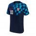 Camisa de Futebol Croácia Luka Modric #10 Equipamento Secundário Mundo 2022 Manga Curta
